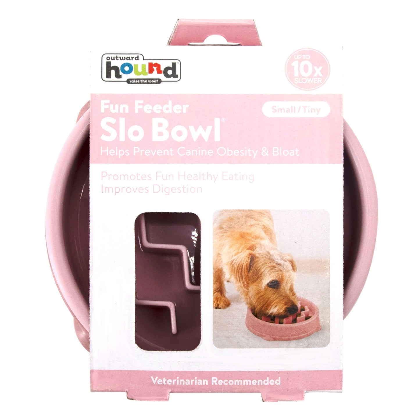 Outward Hound Fun Feeder Wave Pink Sml