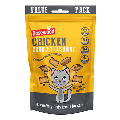 Daily Cat Treats Crunchy Chicken Cushions Value Pack 200g