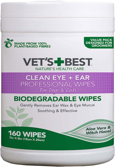 Vet's Best Ear & Eye Wipes  for Dogs & Cats 160pc