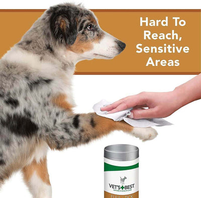 Vet's Best Flea Tick Wipes for Dogs 50pc