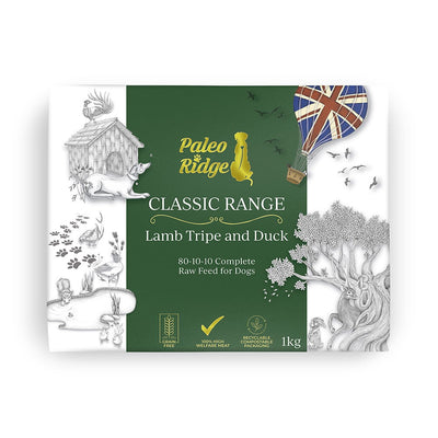 Paleo Ridge Classic Lamb Tripe and Duck 1kg