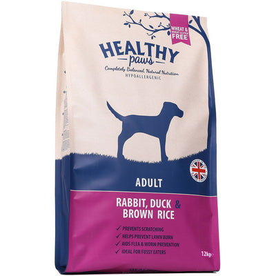 Happy Pet Adult Dry Dog Food - Rabbit  Duck & Brown Rice - 12kg