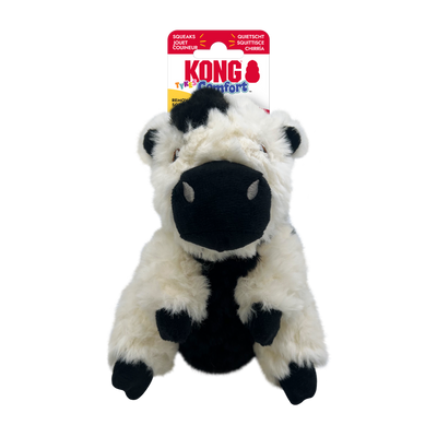 KONG Comfort Tykes Cow Dog Toy - Small