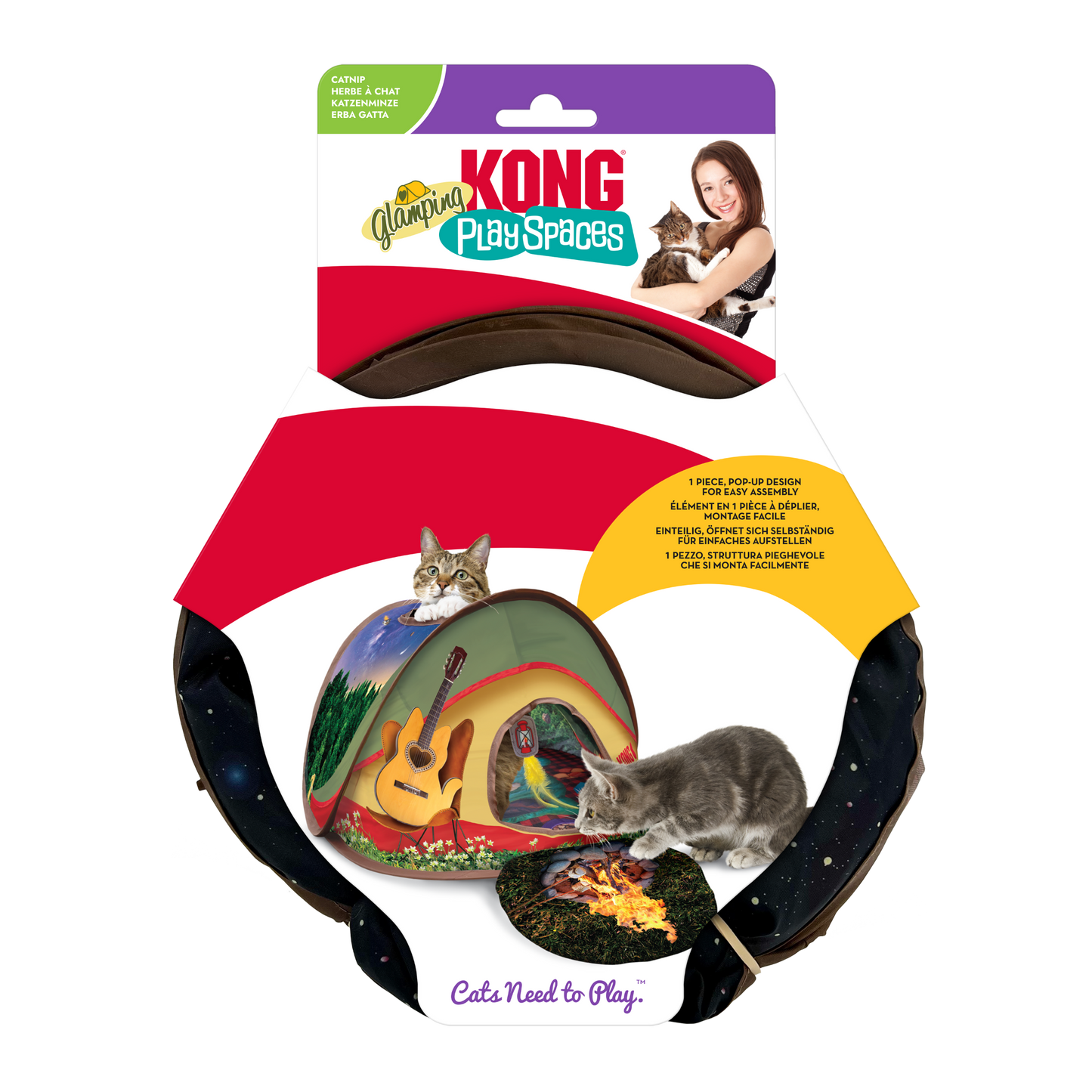 KONG Play Spaces Glamping Tent Cat Toy