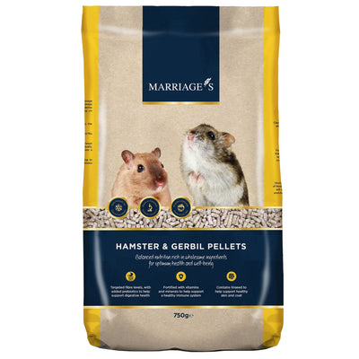Marriages Hamster & Gerbil Pellets - 750g