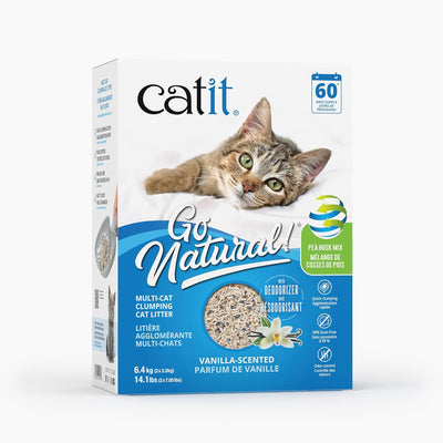 Catit Go Natural Pea Husk Litter Mix Vanilla 6.4kg