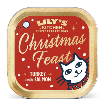 Lily's Kitchen Christmas Turkey & Salmon Pate for Cats 85g