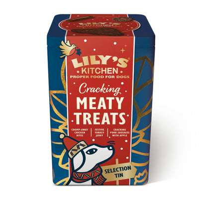 Lily's Kitchen Christmas Meaty Treats Tin for Dogs 300g