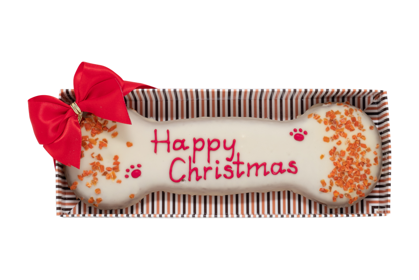 Laughing Dog Christmas Giant Bone