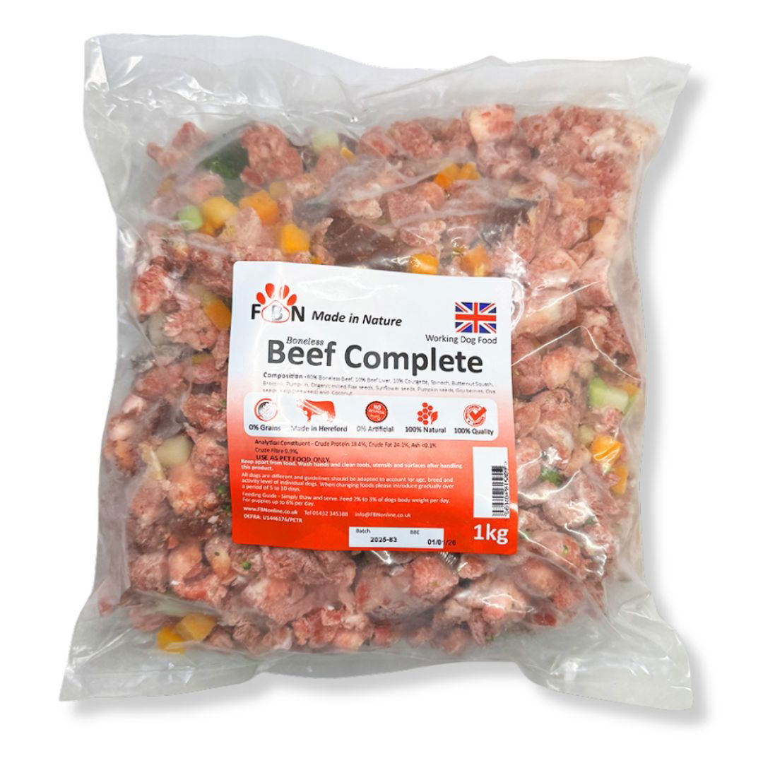 Fur Baby Nutrition Beef Complete Frozen Dog Food 1kg – Vital Pet Group