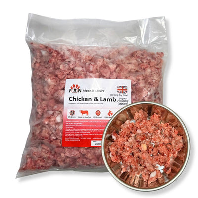 Fur Baby Nutrition Chicken & Lamb Frozen Dog Food 1kg
