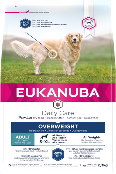 Eukanuba Daily Care Overweight Adult Dry Dog Food - Chicken 2.3kg