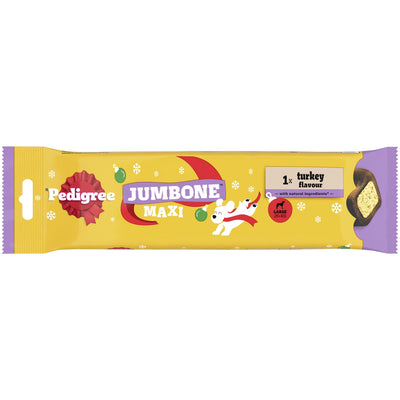 Pedigree Christmas Jumbone Large Dog Treat With Turkey Flavour 1 Chew