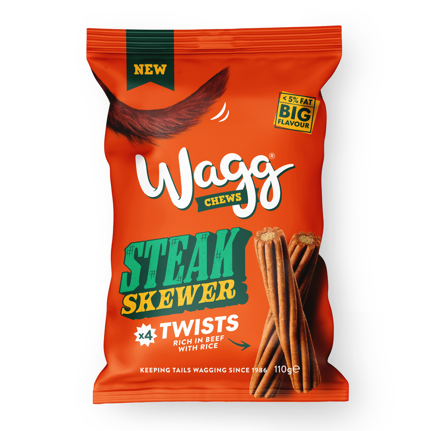 Wagg Chews Steak Skewer Sticks 110g