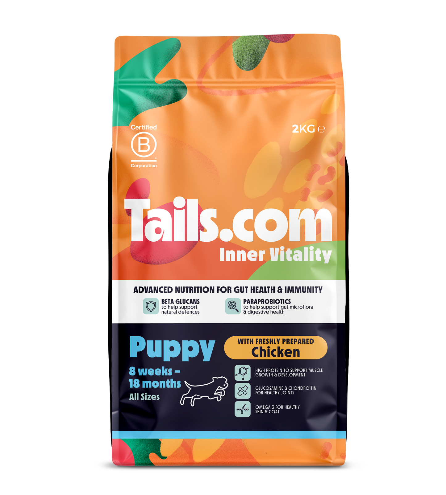 Tails.com Inner Vitality Puppy Chicken Dry Dog Food 2kg