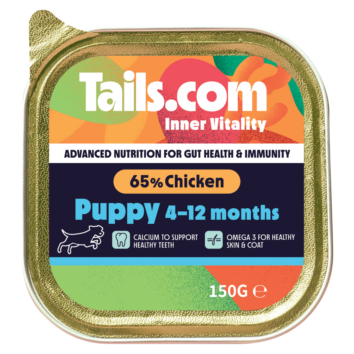 Tails.com Inner Vitality Puppy Chicken Alu Tray 150g