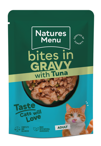 Natures Menu Cat Bites In Gravy Tuna 85g