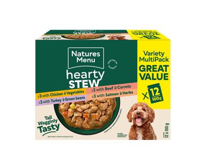 Natures Menu Pouch - Stews - 12x100g (Chicken Turkey  Beef & Salmon)