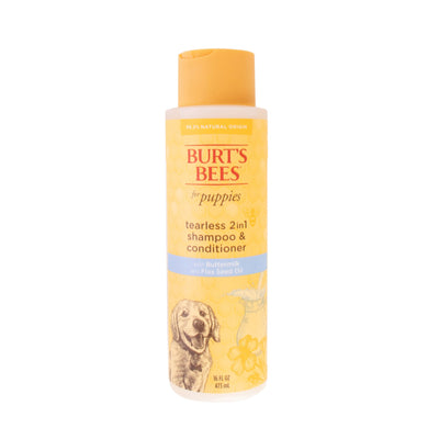 Burts Bees Tearless 2in1 Shampoo & Conditioner For Puppies With Buttermilk & Linseed Oil  16 Ounces