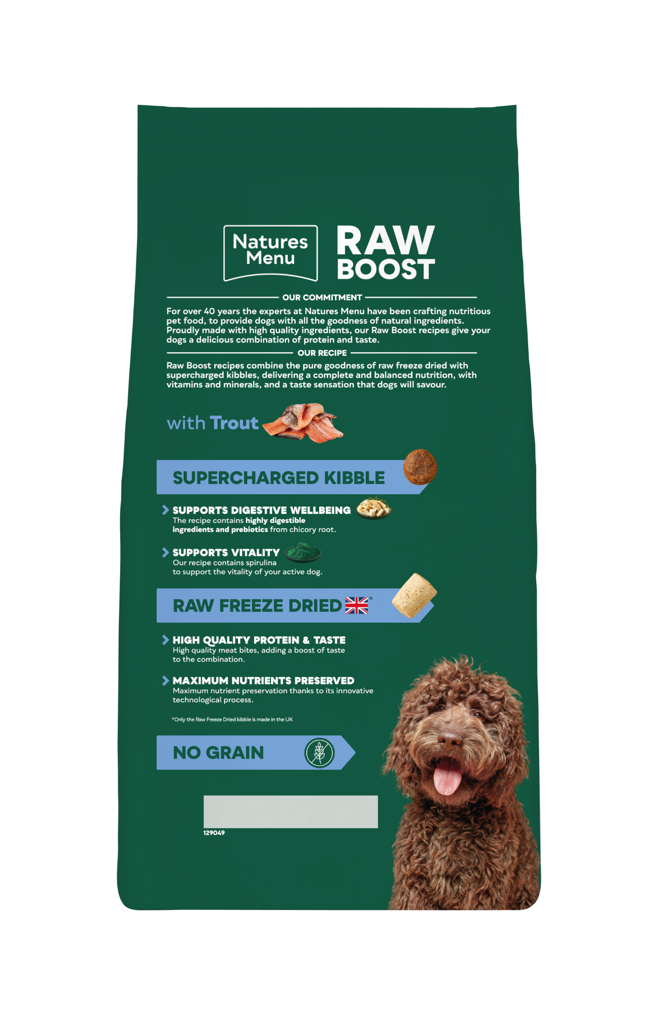 Natures Menu Raw Boost Trout & Fish 1.5kg