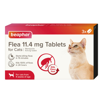 Beaphar Flea Tablets for Cats -  3 Tablets