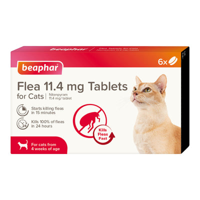 Beaphar Flea Tablets for Cats -  6 Tablets