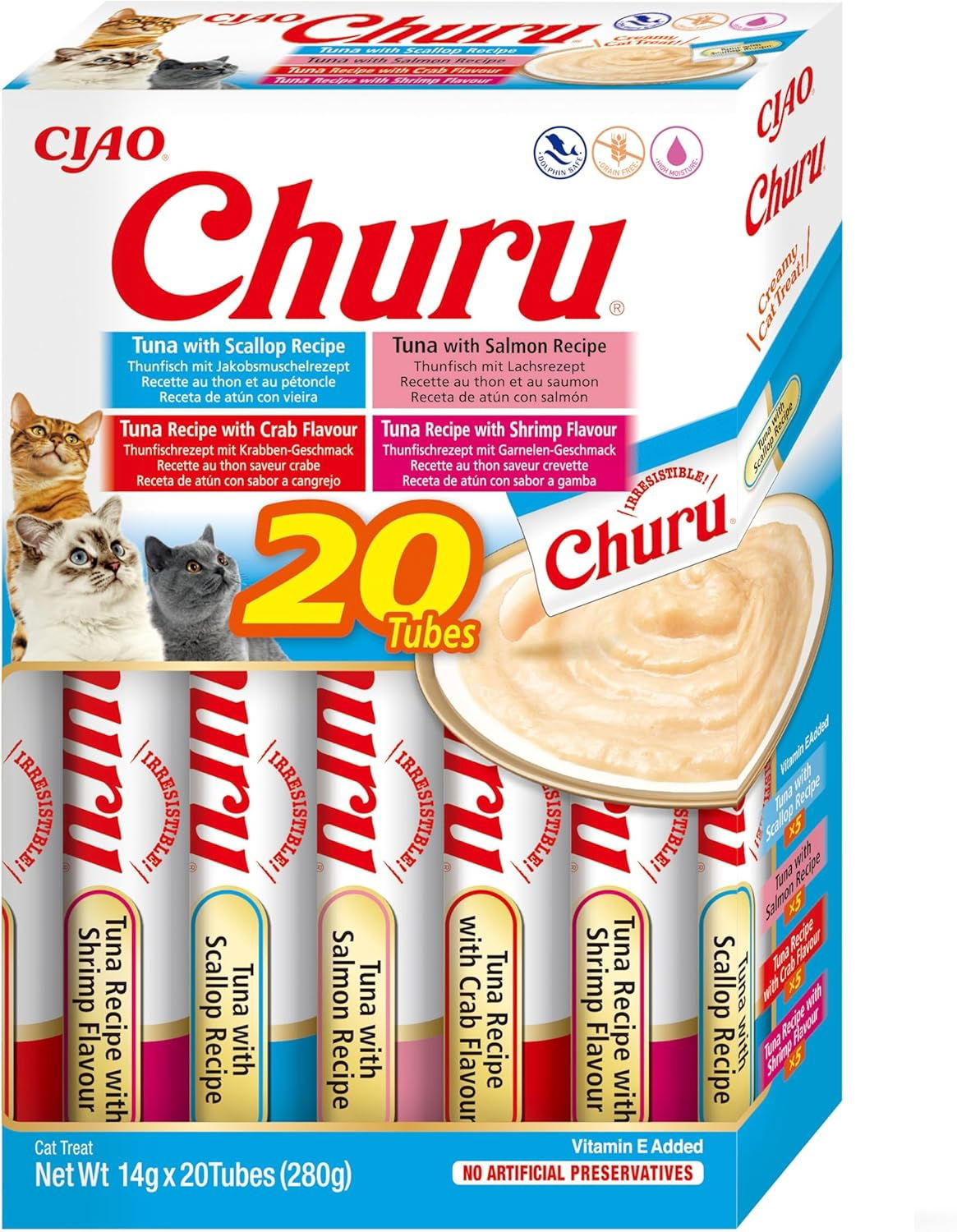 Churu 20 Pack Box Tuna Seafood Variety