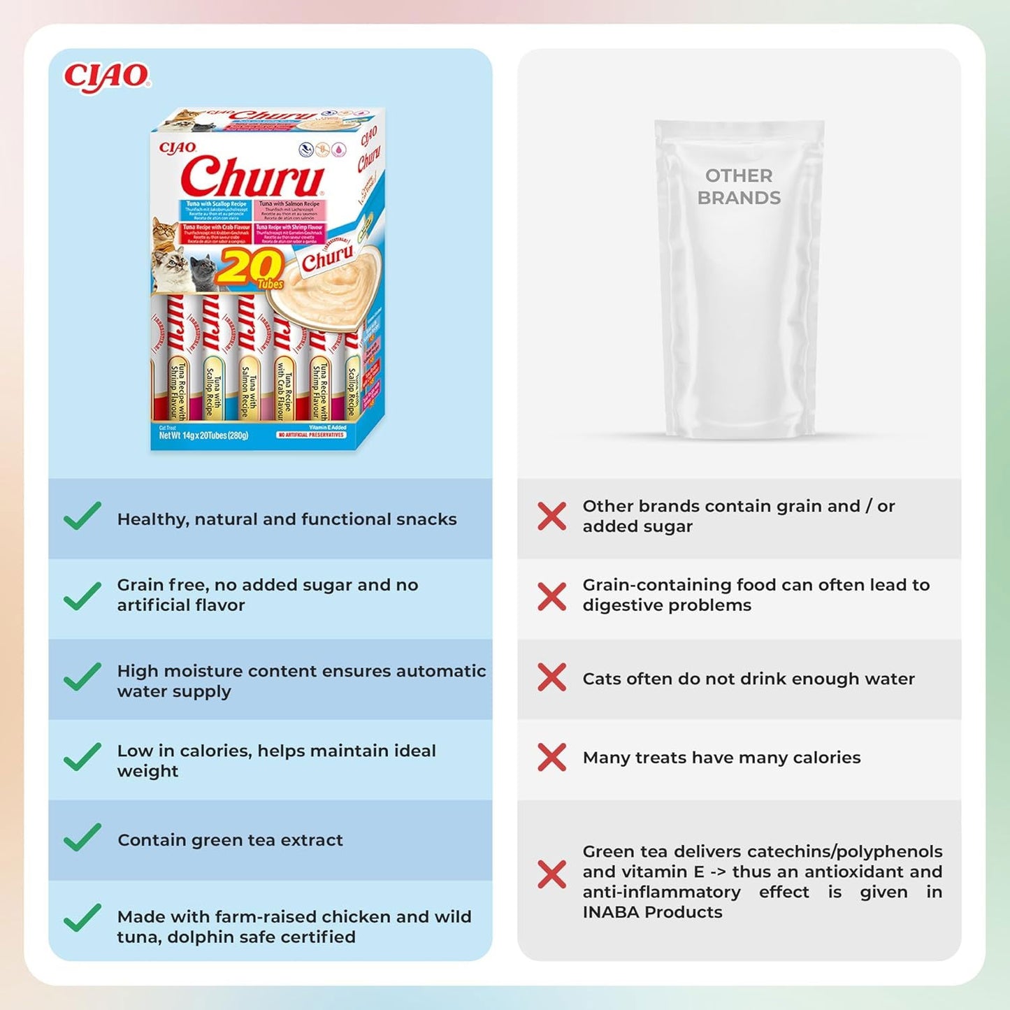 Churu 20 Pack Box Tuna Seafood Variety