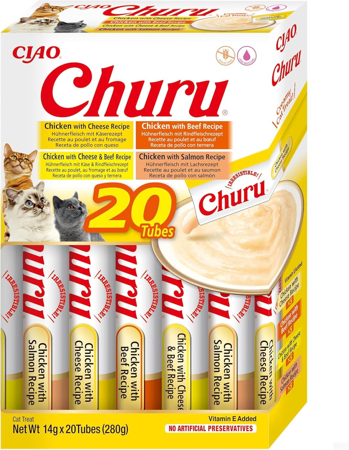 Churu 20 Pack Box Chicken & Beef Variety