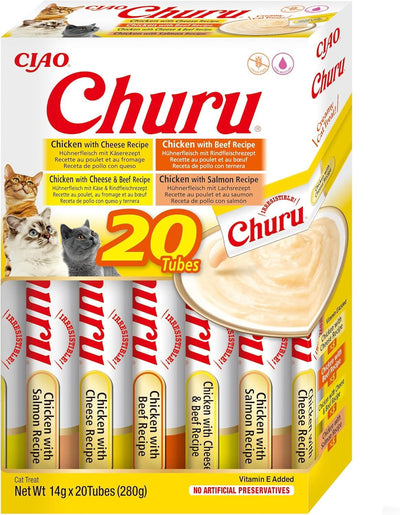 Churu 20 Pack Box Chicken & Beef Variety