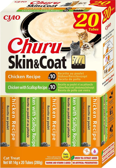 Churu Skin & Coat 20 Pack Chicken Variety