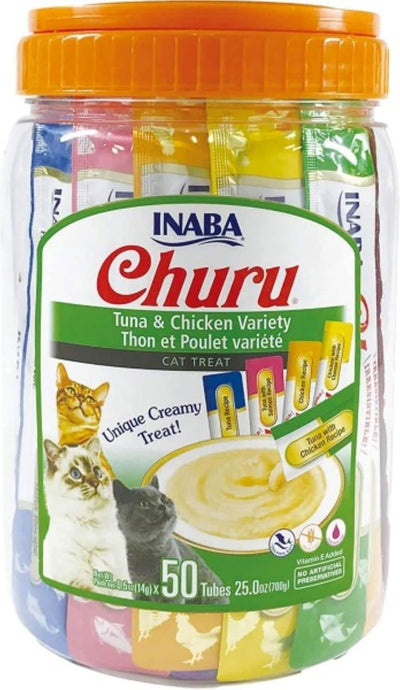 Churu 50 Pack Tuna & Chicken Varieties
