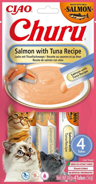 Churu Salmon Churu 4 Pack Salmon with Tuna Recipe