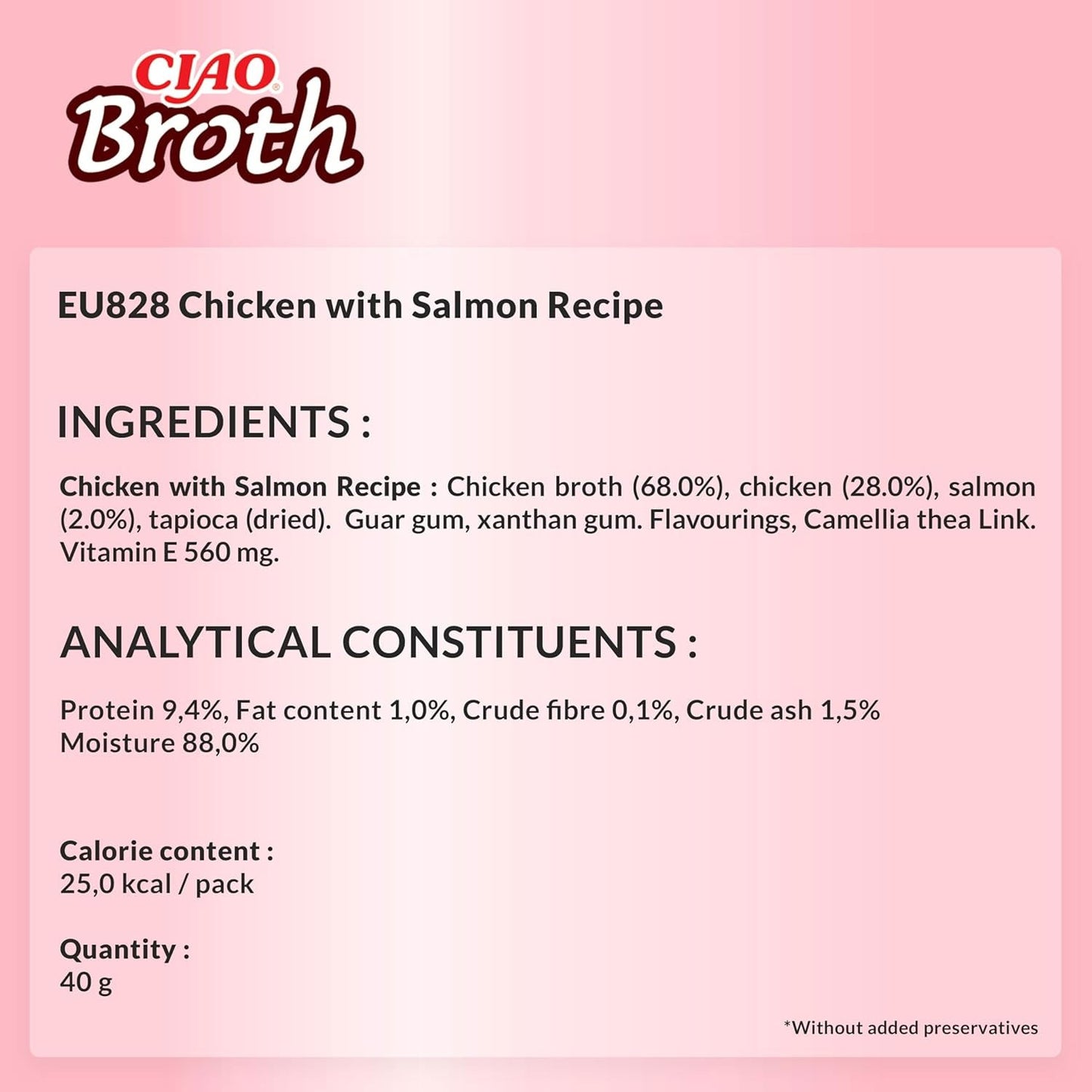 CIAO Broth Chicken with Salmon Recipe