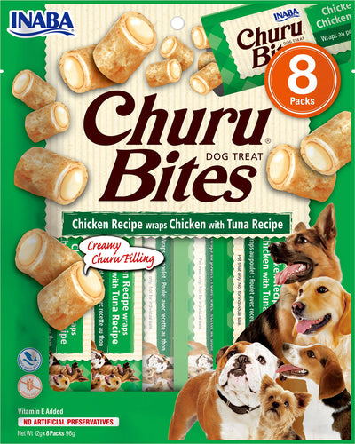 Churu Bites 8 Pack Chicken Recipe wraps Chicken with Tuna Recipe