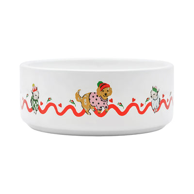 Cath Kidston Hearts & Roses Ceramic Pet Bowl Small/Medium