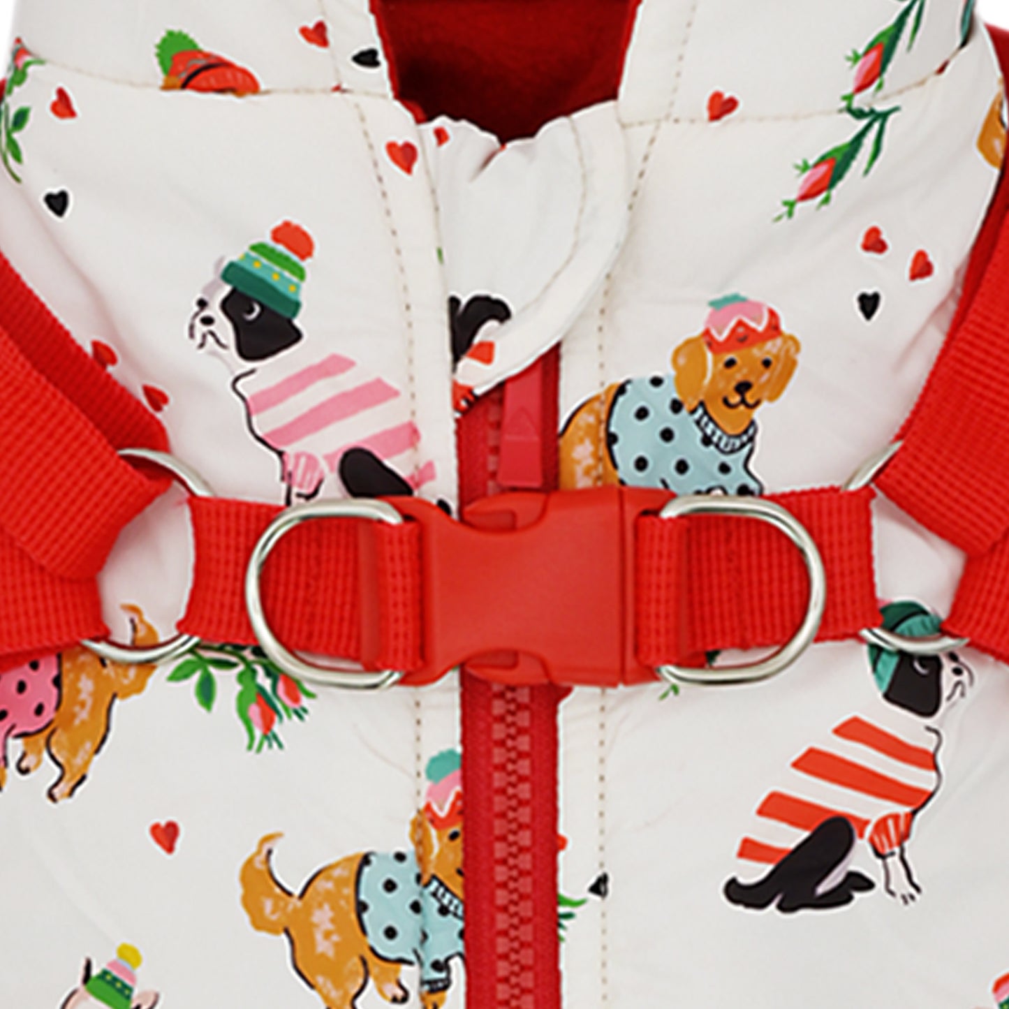 Cath Kidston Hearts & Roses Coat & Harness Small