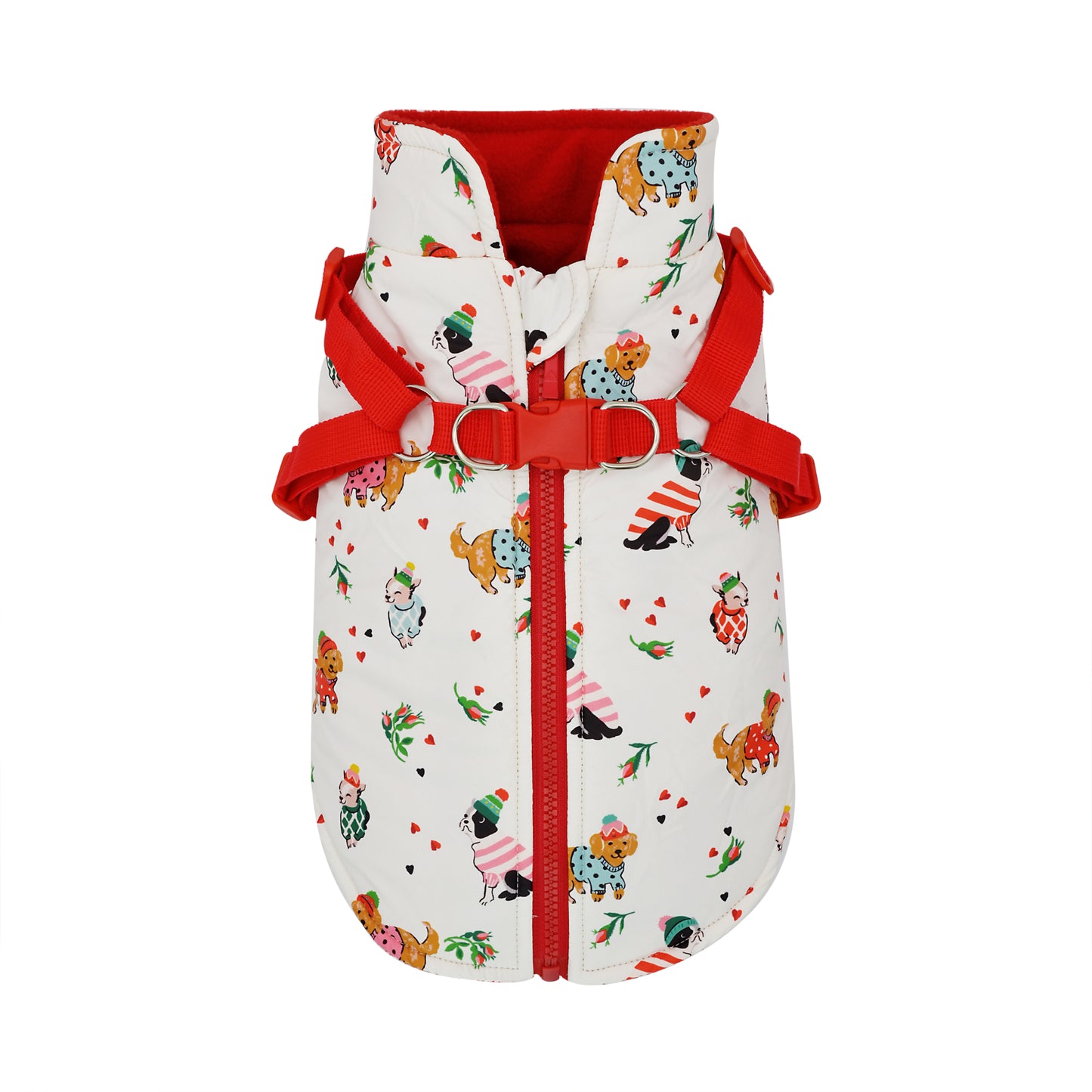 Cath Kidston Hearts & Roses Coat & Harness Medium