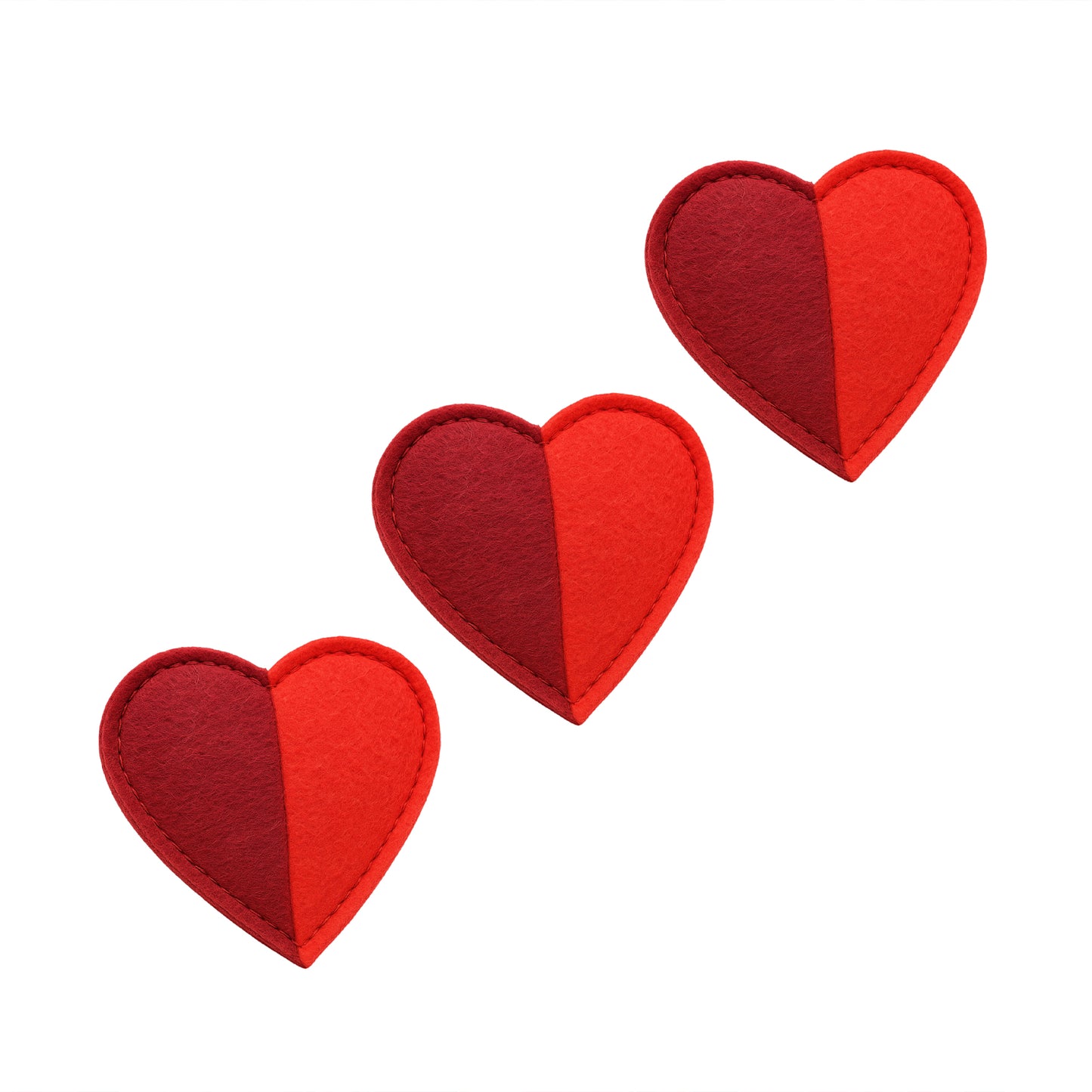 Cath Kidston Hearts & Roses Felt Hearts 3 pk