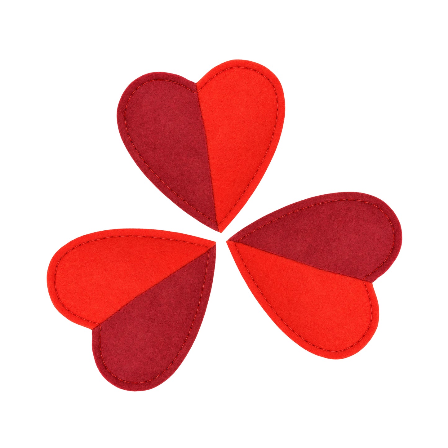 Cath Kidston Hearts & Roses Felt Hearts 3 pk