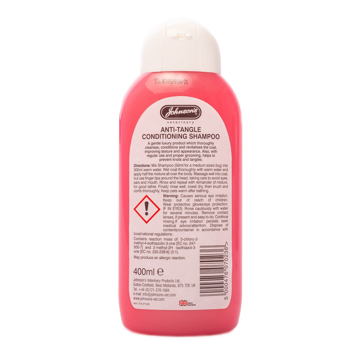 Johnsons Vet Anti-Tangle Shampoo 400ml