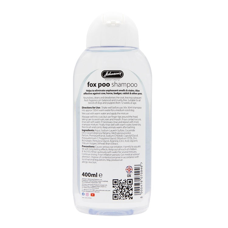 Johnsons Vet Fox Poo Shampoo 400ml