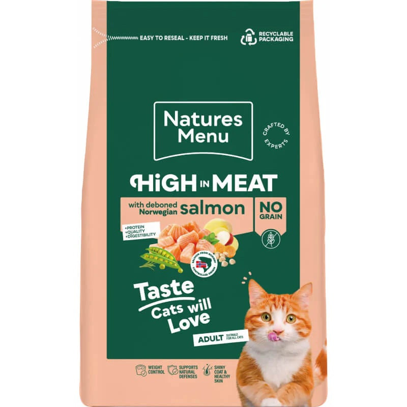 Natures Menu Adult Salmon Dry Cat 1.25kg