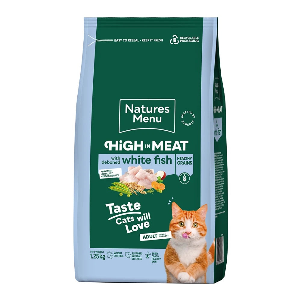 Natures Menu Adult White Fish Dry Cat 1.25kg