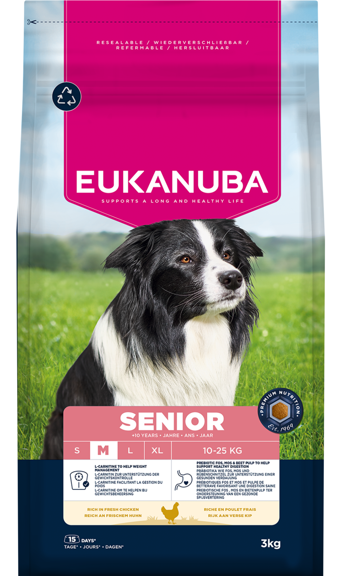 Eukanuba Dog Senior Medium Chicken 3kg
