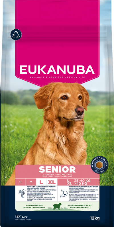 Eukanuba Dog Senior Large Lamb & Rice 12kg