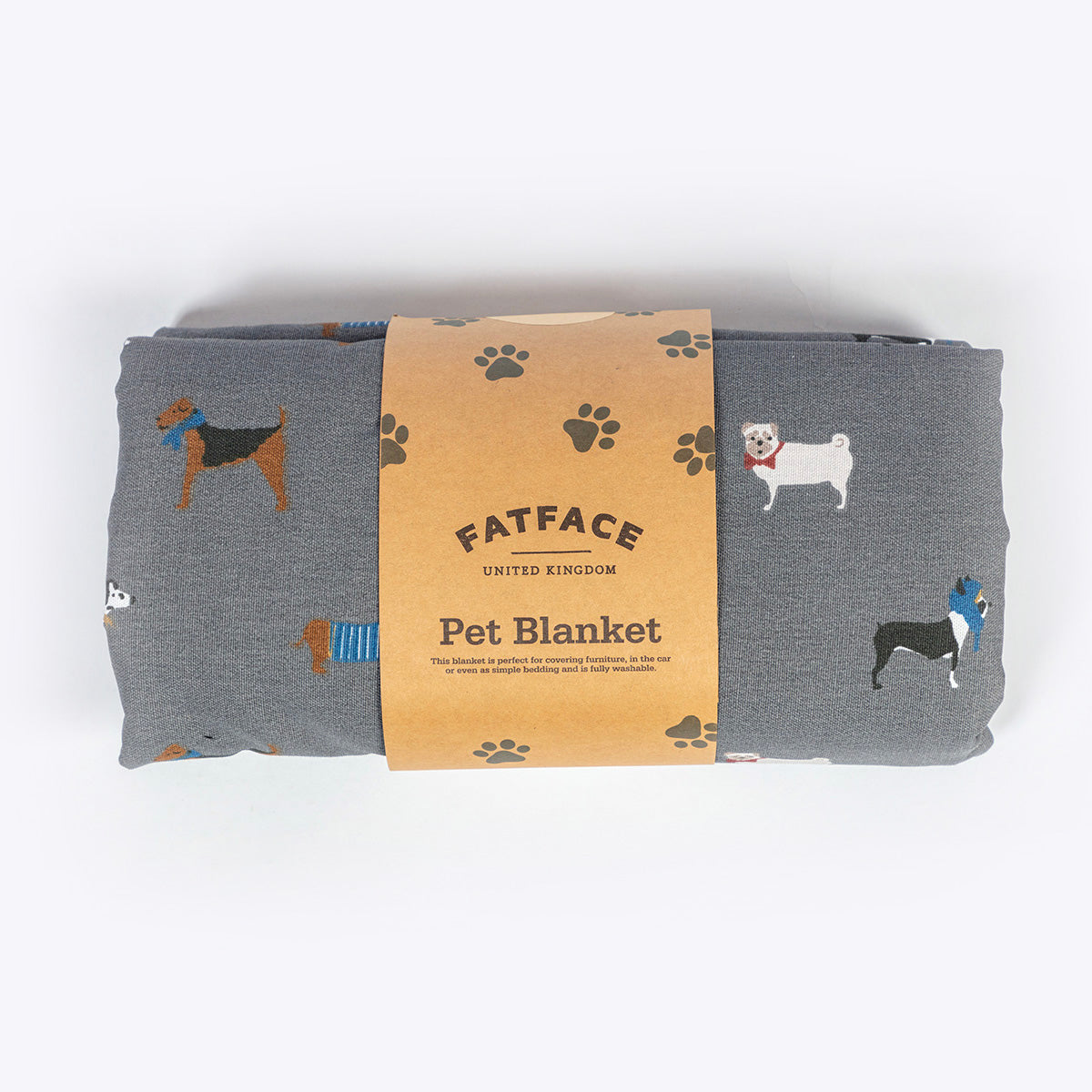 FatFace Marching Dogs Blanket Small