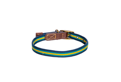 FatFace Bold Stripe Woven Collar Small 1.5cm