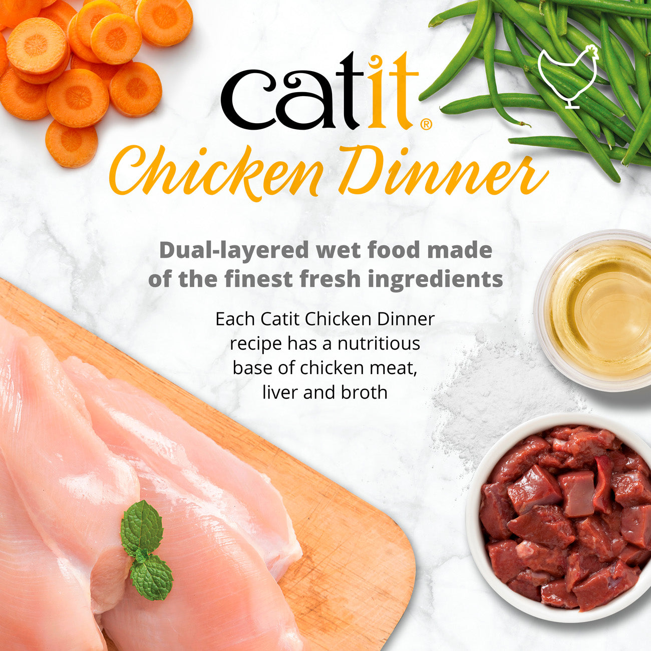 Catit Chicken Dinner with Duck 75g