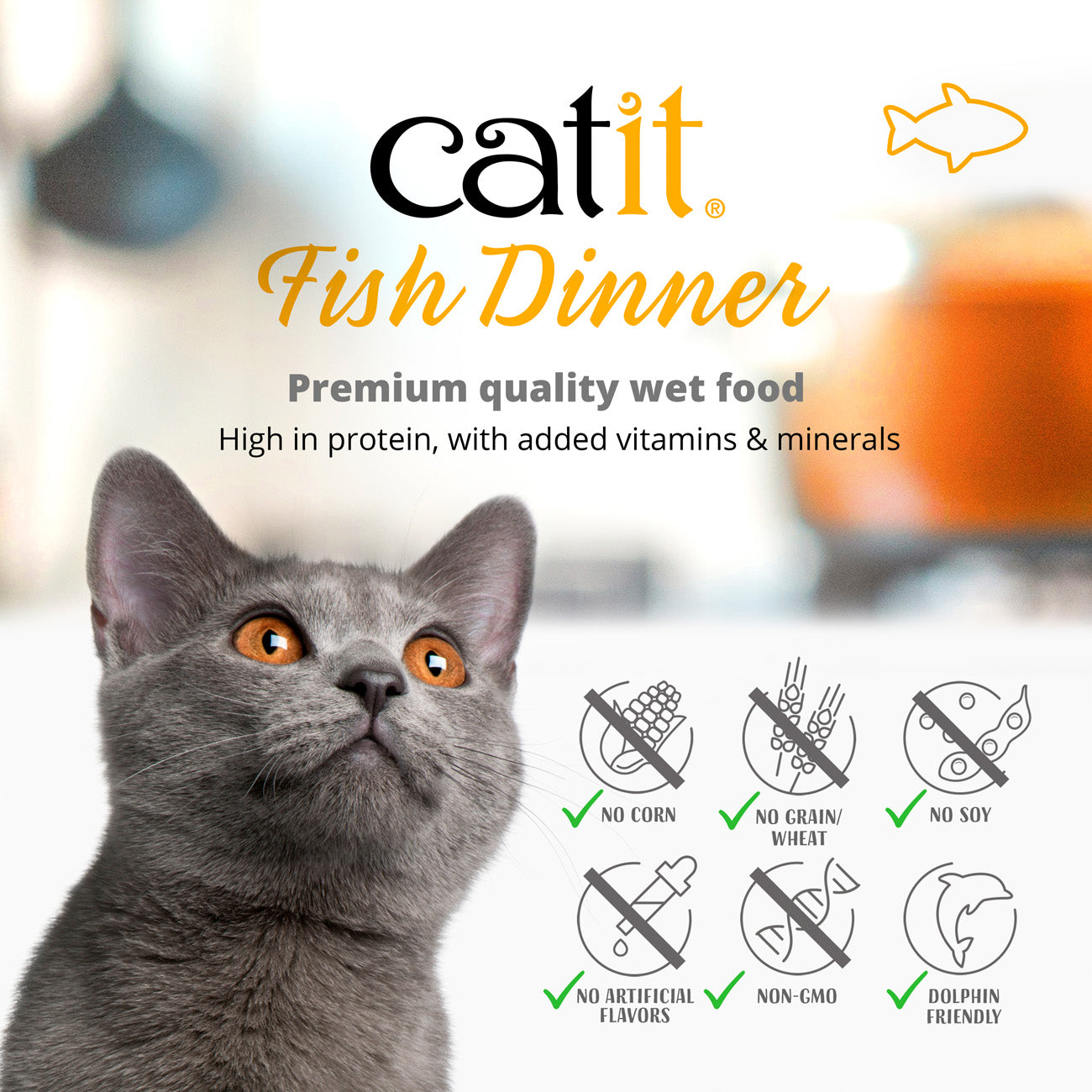 Catit Fish Dinner with Crab 75g